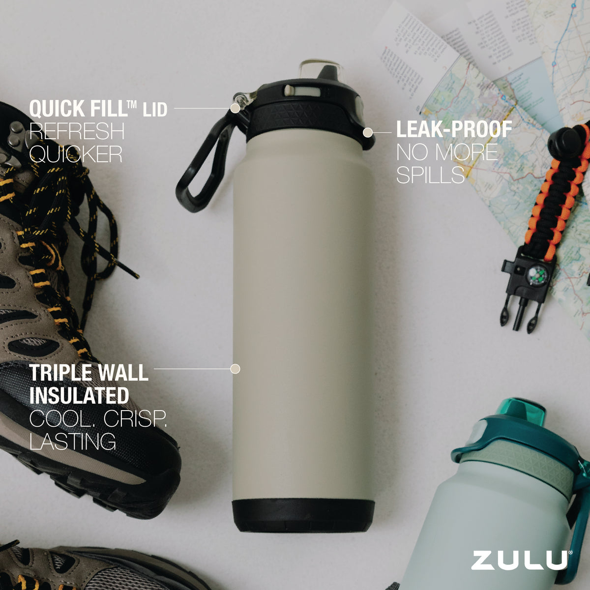 Powerfill Pro Stainless Steel Water Bottle