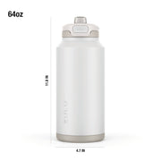 Powerfill Pro Stainless Steel Water Bottle#color_white