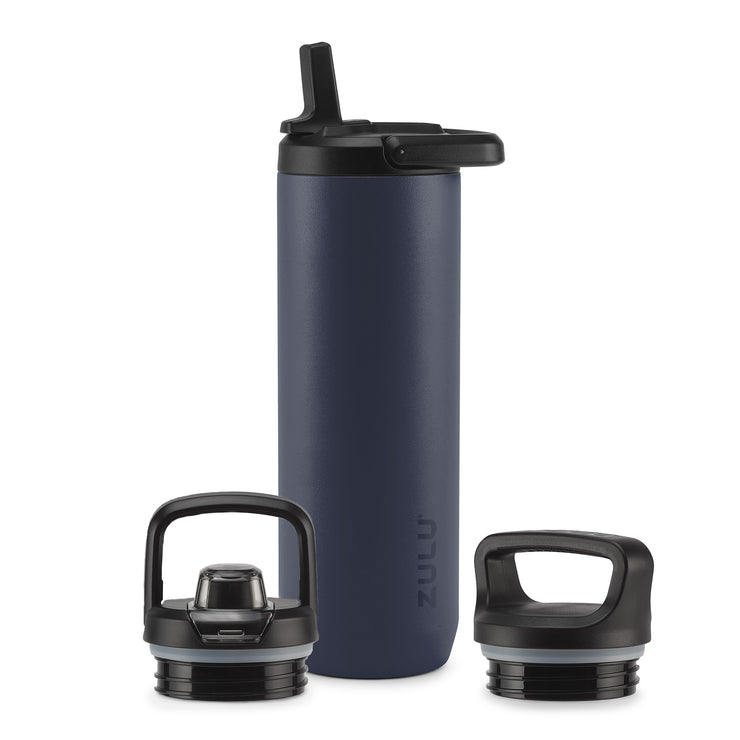 Base Stainless Steel Bottle With Three Lids