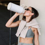 Powerfill Pro Stainless Steel Water Bottle#color_white
