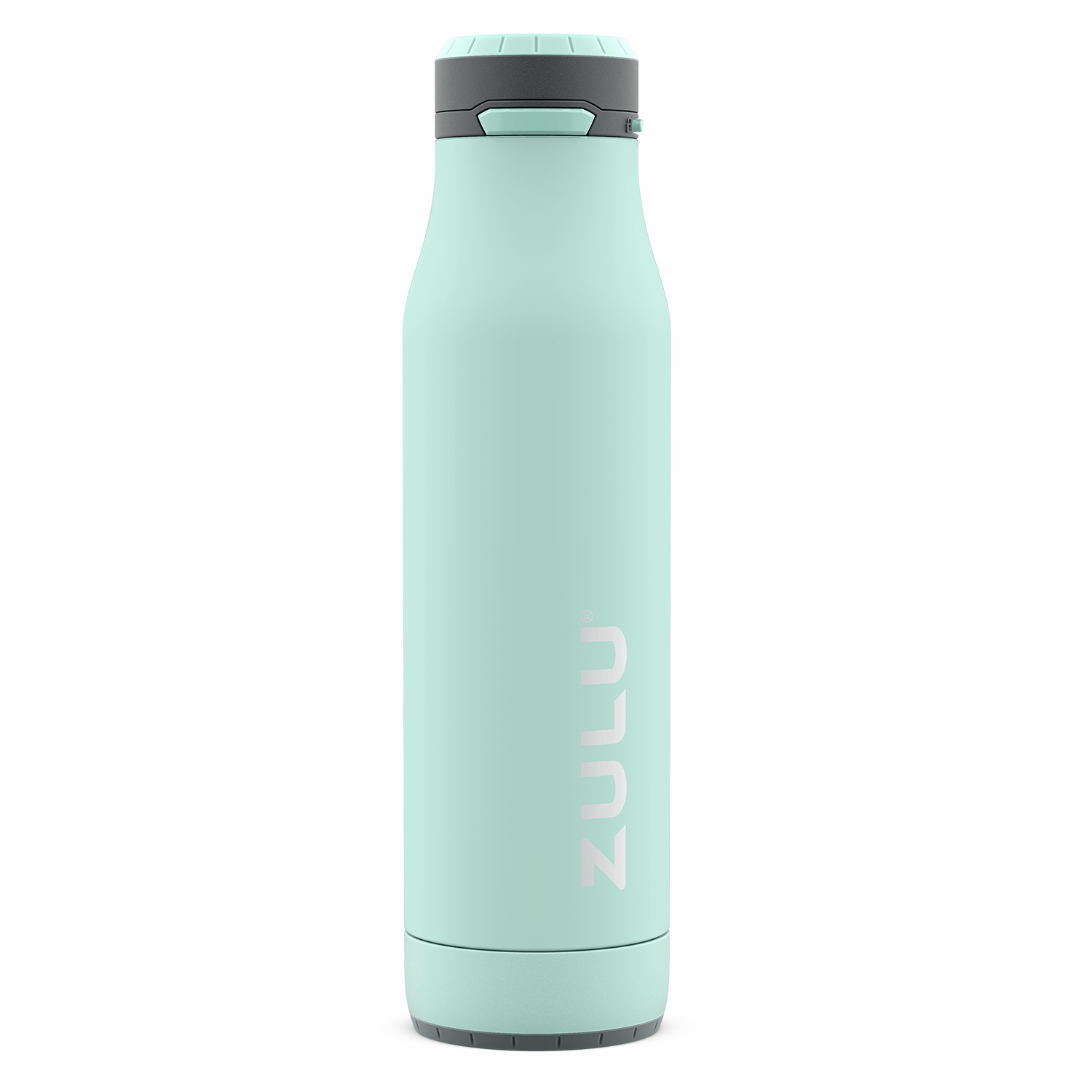 Zulu Ace Vacuum Insulated Stainless Steel Water Bottle with Removable Base - Leak Proof Lid - Antimicrobial Spout, 24 oz, Yucca