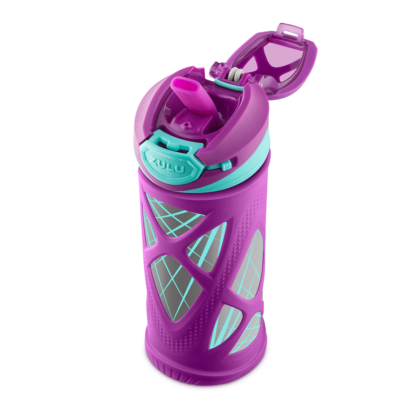 Zulu Flex 12oz Stainless Steel Water Bottle - Pink/Mint 1 ct