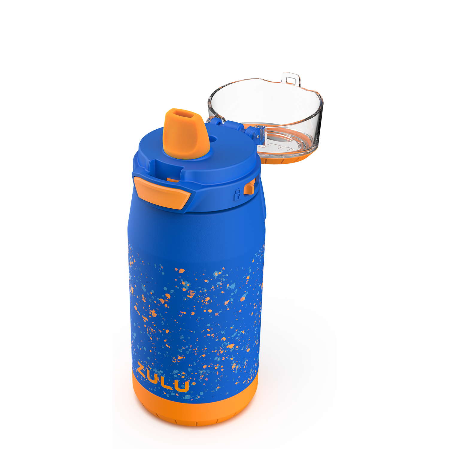 Zulu Flex 12oz Stainless Steel Water Bottle - Blue/Orange