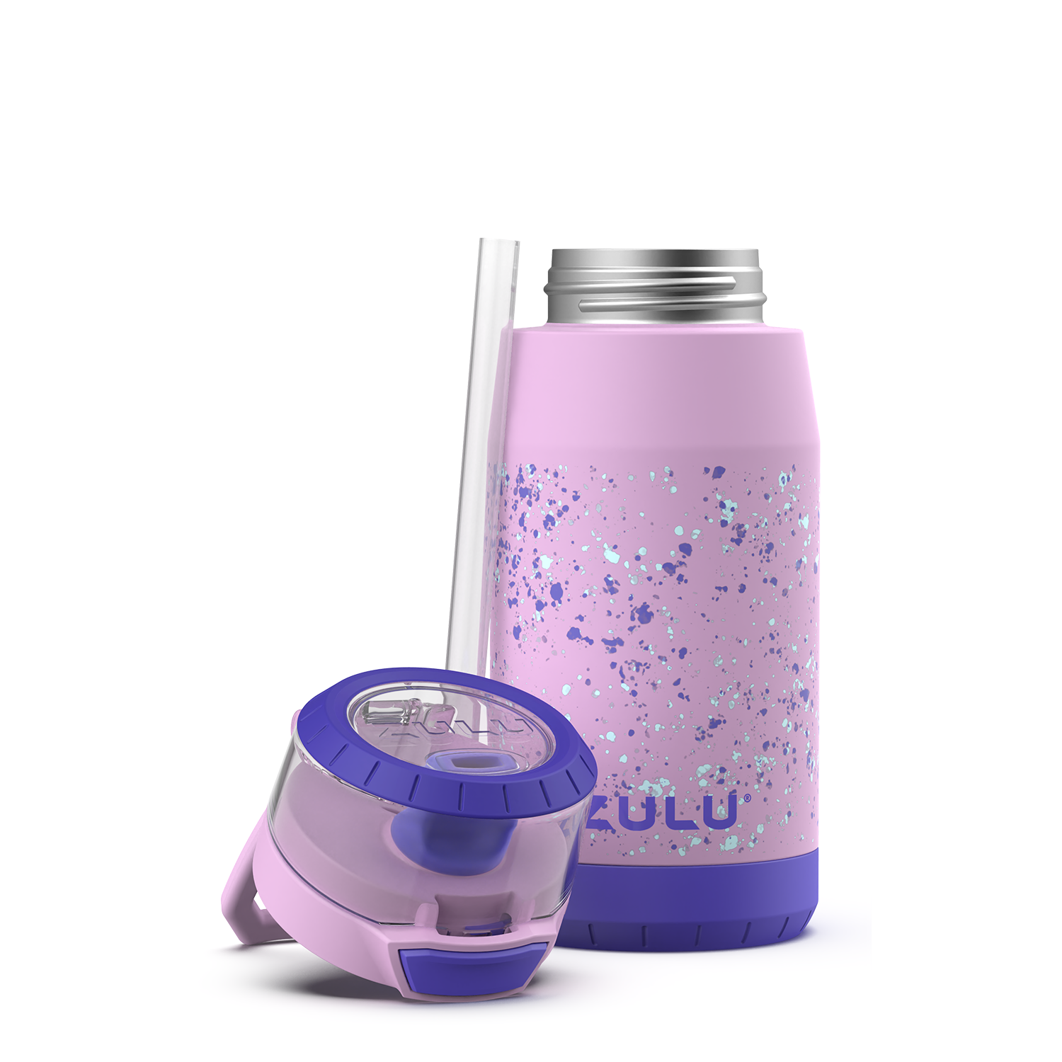 JUSTUP Kids Insulated Water Bottle with Straw Flip-Top Stainless