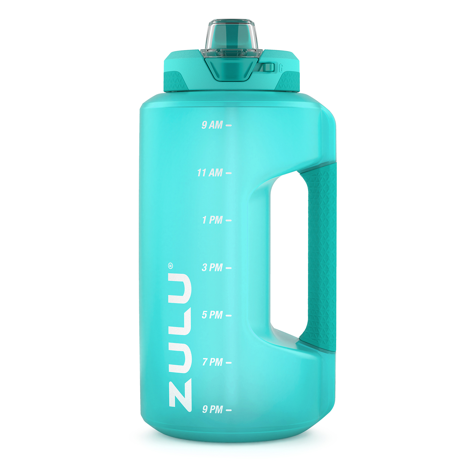 Zulu Goals Half Gallon Jug with Time Marker & Handle for All Day